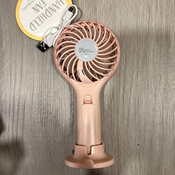 Target handheld rechargeable fan light pink - Picture 2 of 3
